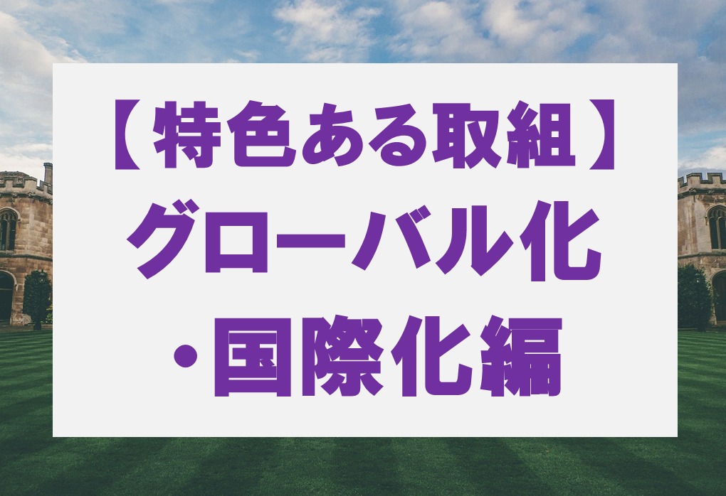 各分野の特色ある取組（グローバル化（国際化）編）